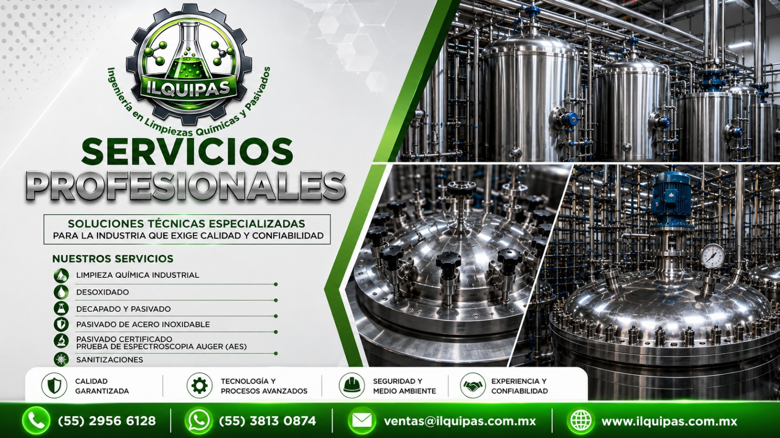 Proceso de limpieza química